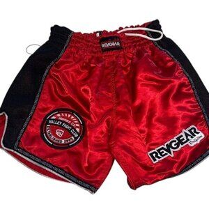Revgear Boys Valley Fight Club Red & Black Boxing Shorts Size S